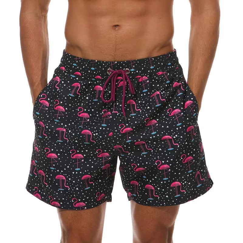 Herren-Badehose - Leichte, bedruckte Sport-Shorts