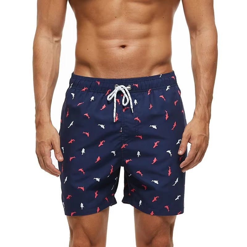 Bedruckte Badehose für Männer - Schnell trocknende Strand- und Sportshorts