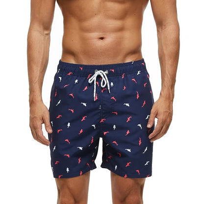 Bedruckte Badehose für Männer - Schnell trocknende Strand- und Sportshorts