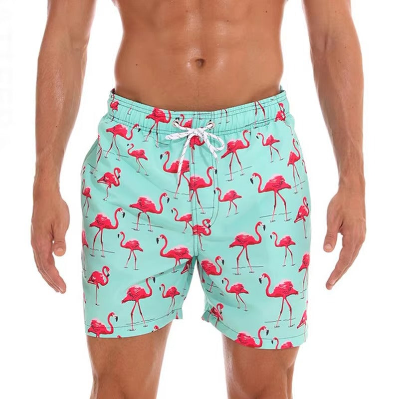 Bedruckte Badehose für Männer - Schnell trocknende Strand- und Sportshorts