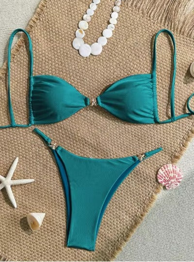 Micro-Bikini-Set für Frauen - Sexy Triangel-Tanga-Badeanzug