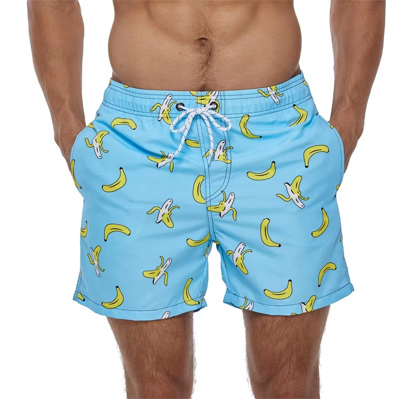 Herren-Badehose - Leichte, bedruckte Sport-Shorts