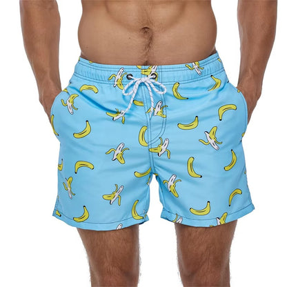 Herren-Badehose - Leichte, bedruckte Sport-Shorts