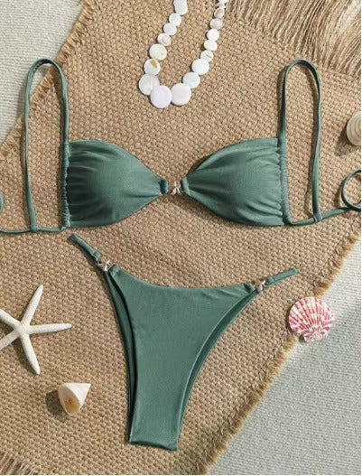 Micro-Bikini-Set für Frauen - Sexy Triangel-Tanga-Badeanzug